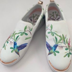 Ted Baker | Highgrove Hummingbird + Floral Print, Slip-on Sneaker | 9M